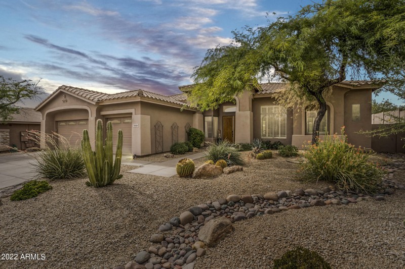 Front Elevation with 3 Car Garage