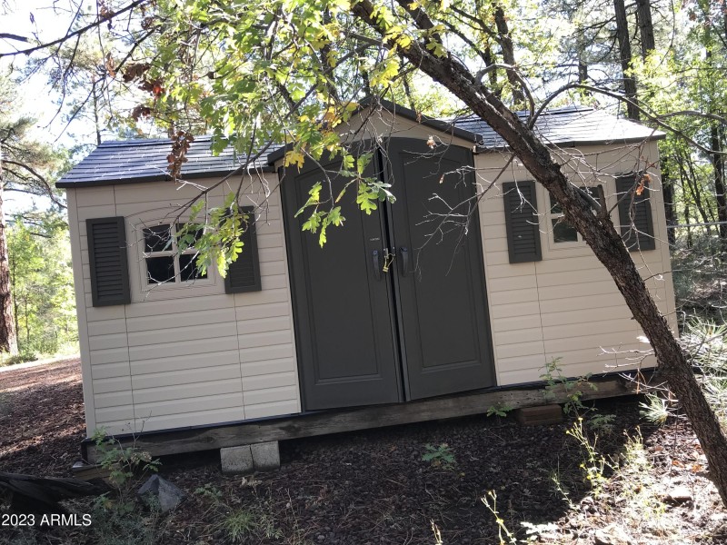 storage shed close up