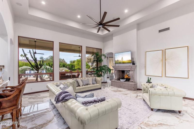 Mountain views from family room