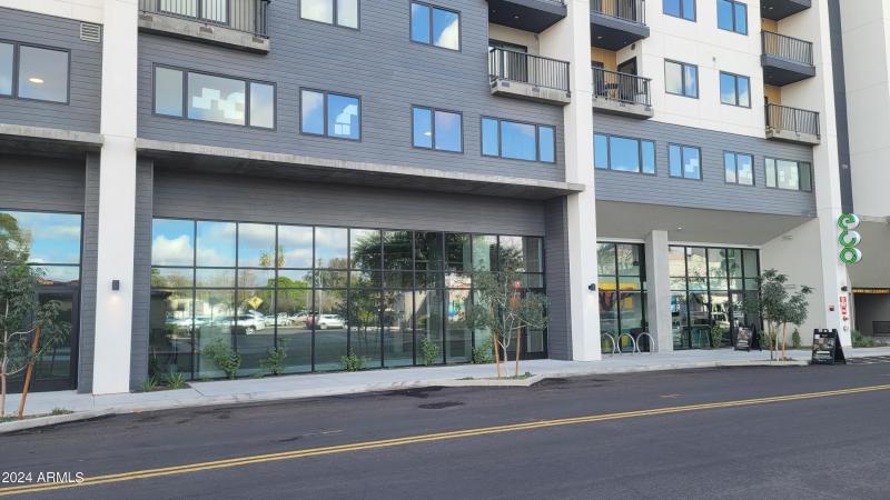 Front view retail space