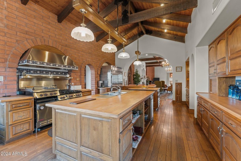 Custom Oak Cabinets & Maple Countertops