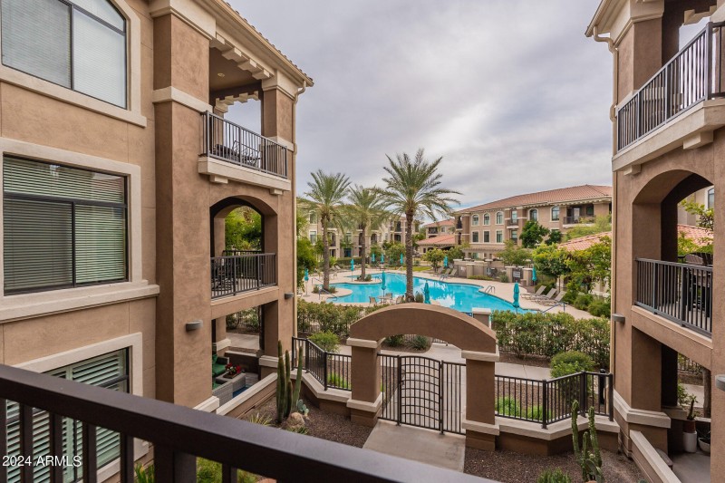 Pool Views from Courtyard