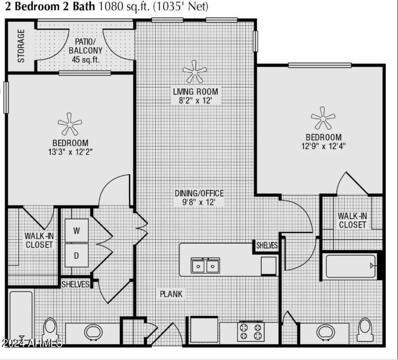 2br Floor Plan