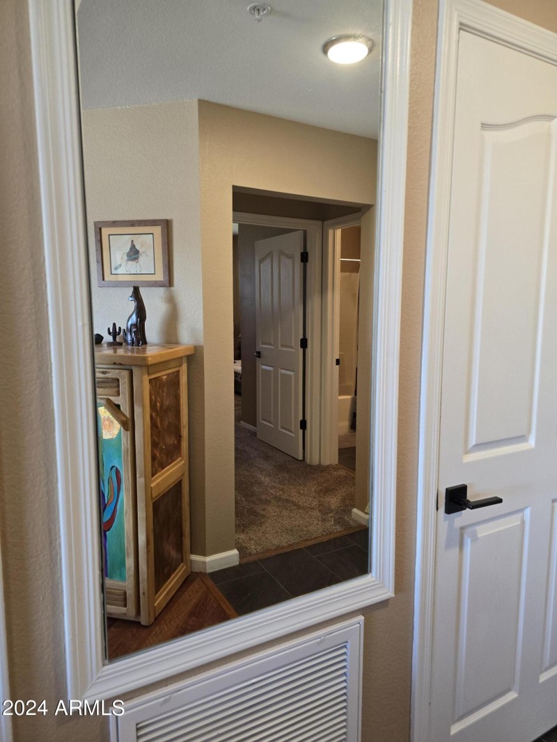 Mirror on Furnace Door