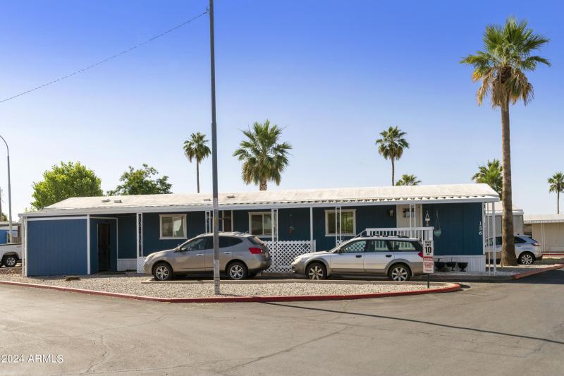 Front view - parking for two cars