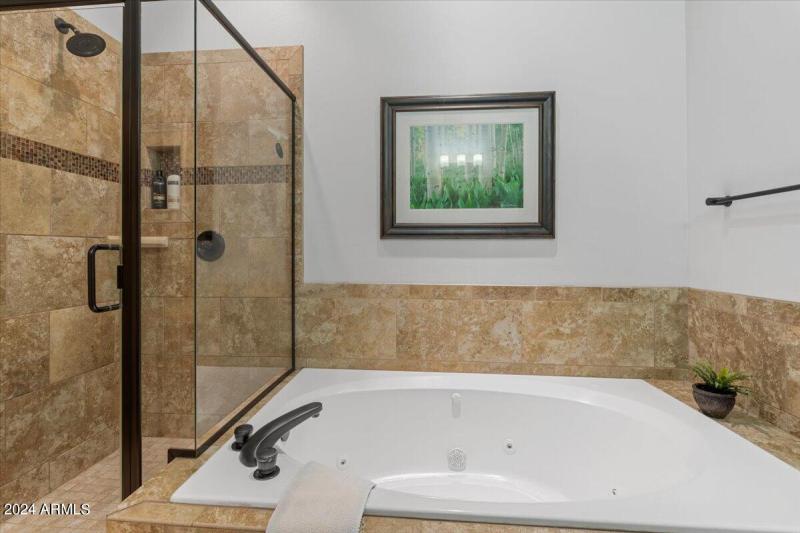 Jetted Tub And Cavernous Shower