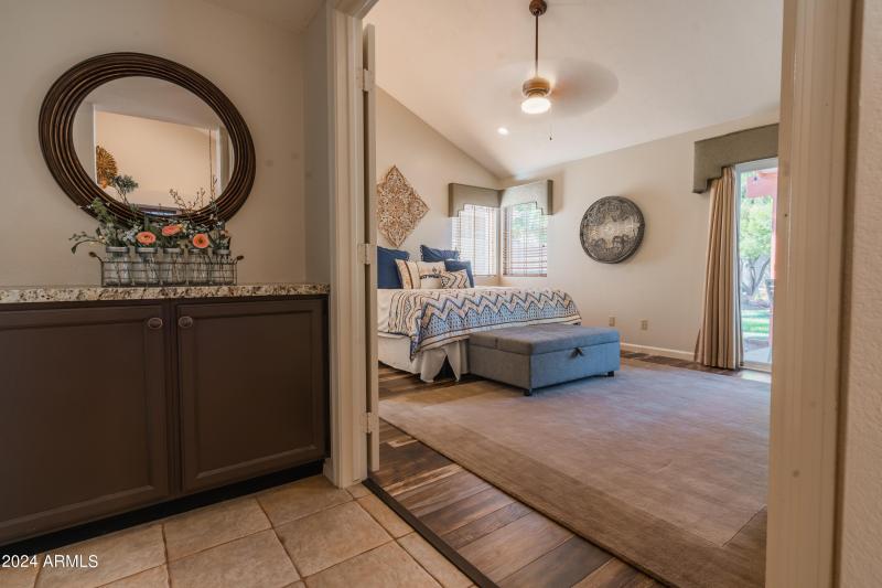 Double door entry to Master