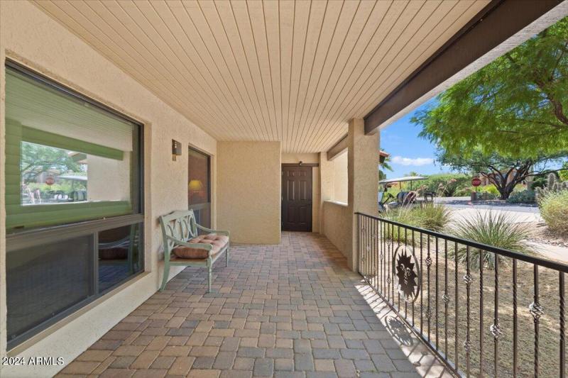Extedned Front Patio With Garage Access