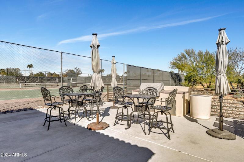 Courtside Relaxing Seating Area