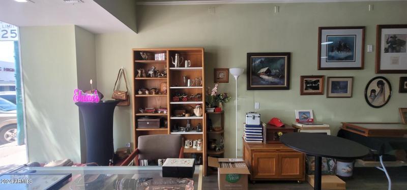 1113 G Ave shelf at the entrance