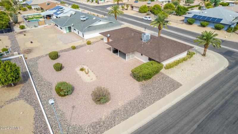 Aerial Corner lot