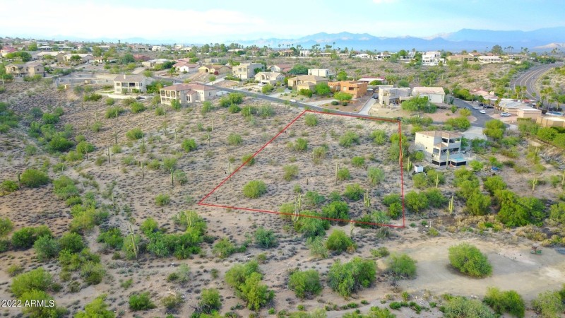 Distant view marking lot