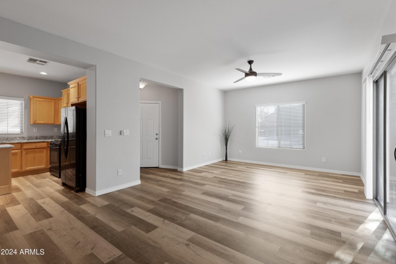 Living room from garage door
