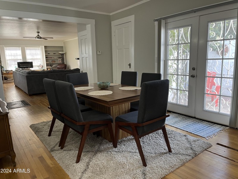 French doors to private patio