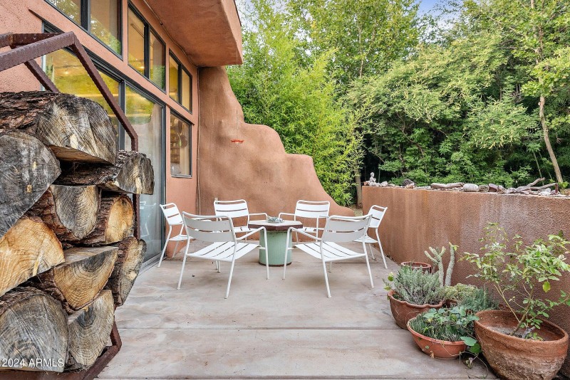 Earthship Patio