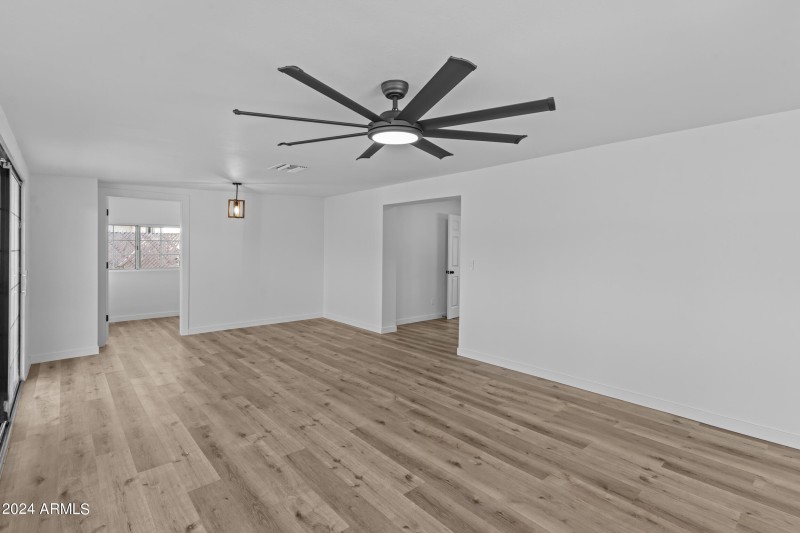 Family Room to Laundry & Kitchen