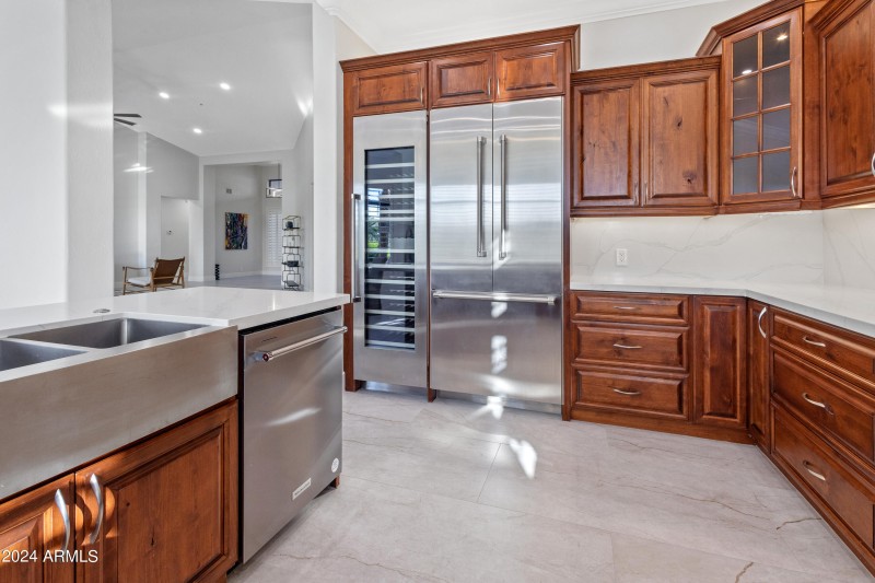 Built-In Fridge & Wine Cooler