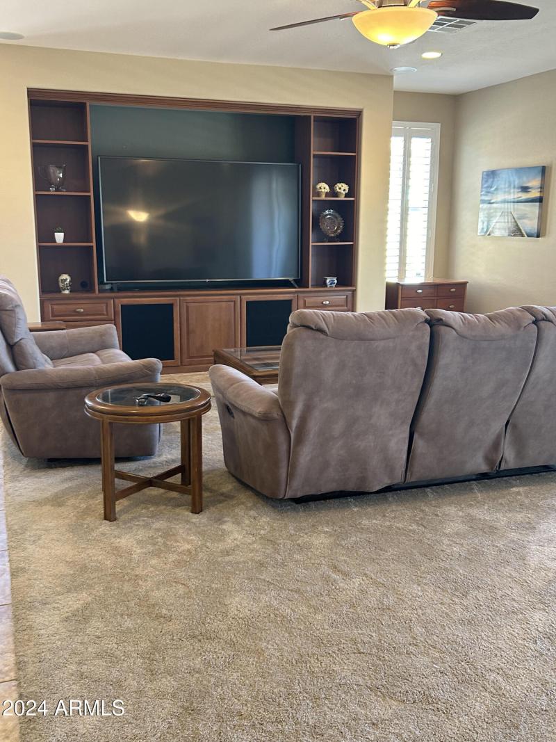 Twilight living room