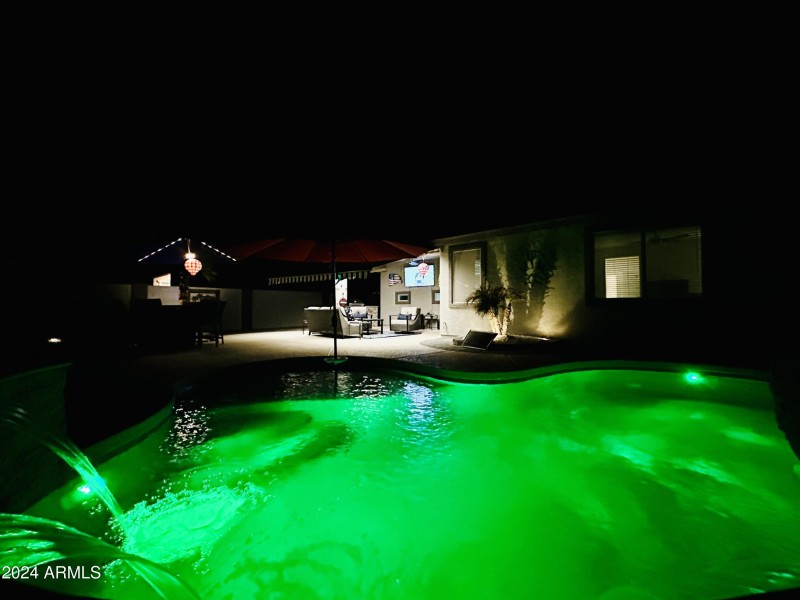 Watch TV from the pool