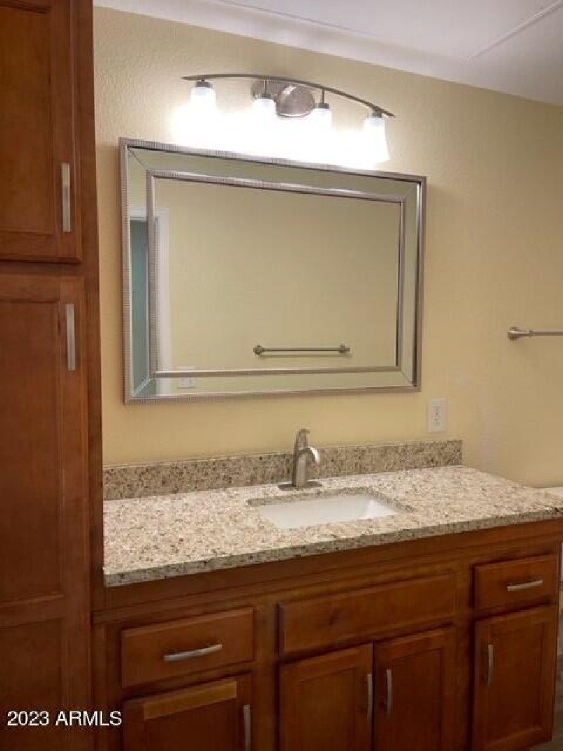 Hall Bath Sink Cabinets