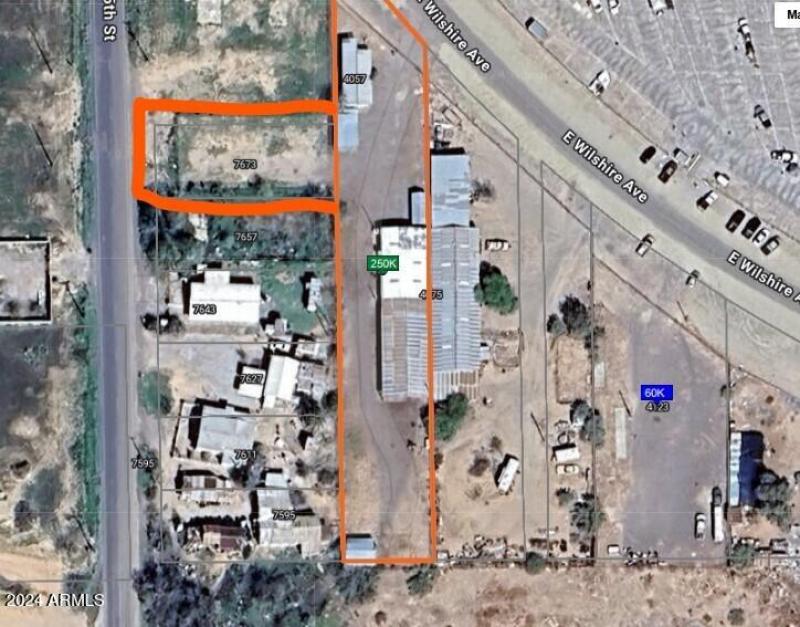 Overhead of two Parcel being sold togeth