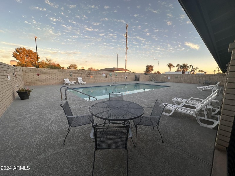 Community heated pool