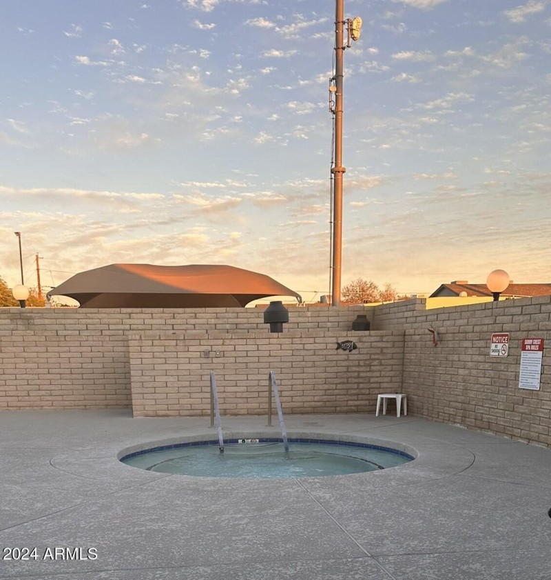 Community heated spa