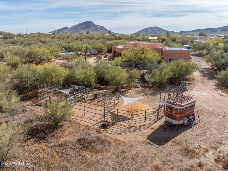 Aerial of Pool and Horse Facilities