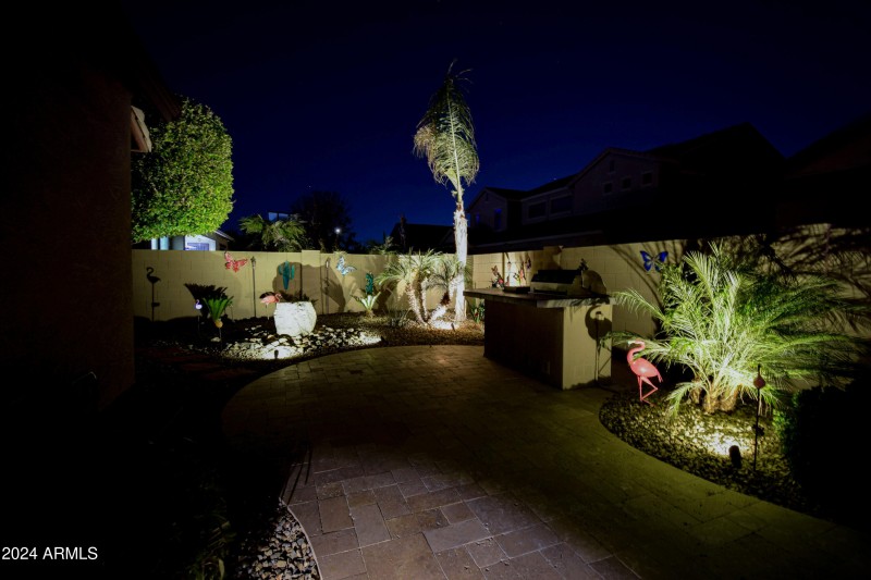 Twilight Grilling Area