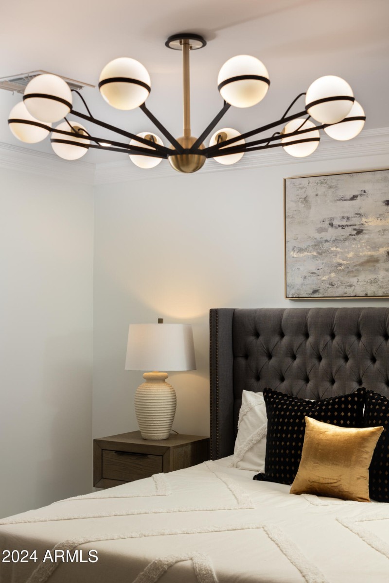 PRIMARY BEDROOM CHANDELIER