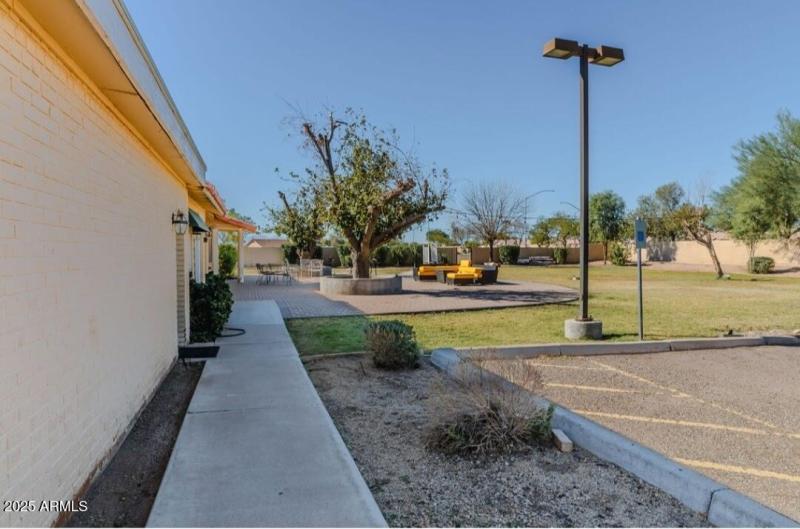 side view front house