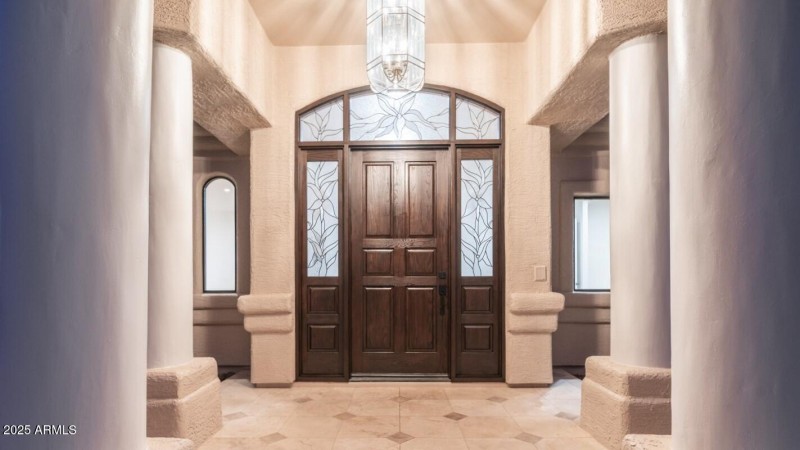 Wood and Glass Front Door