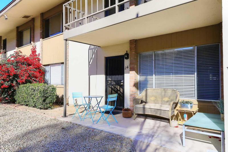 Covered Patio with Seating