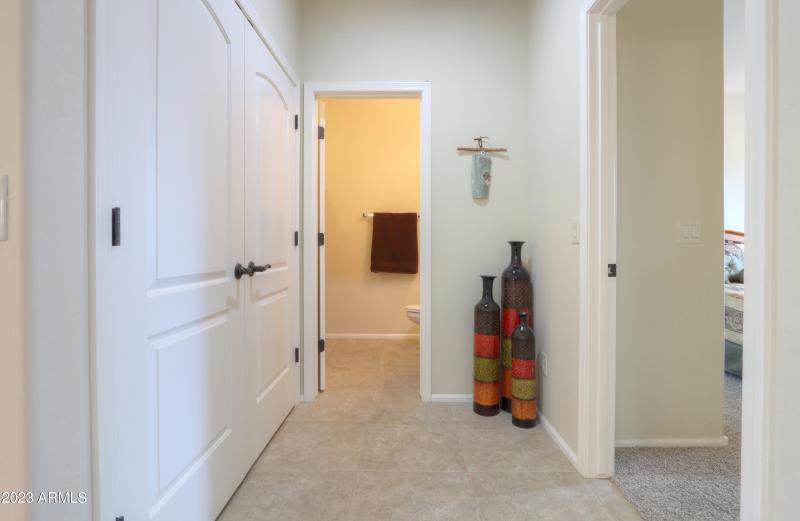 Hall to guest bath & bedroom