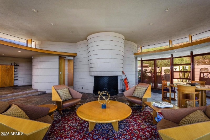 Family room + fireplace