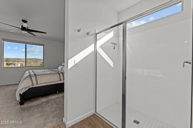 Large walk in shower