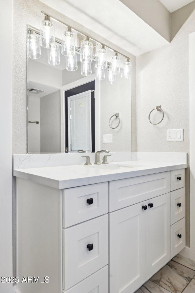 Modern Vanity with Quartz Top
