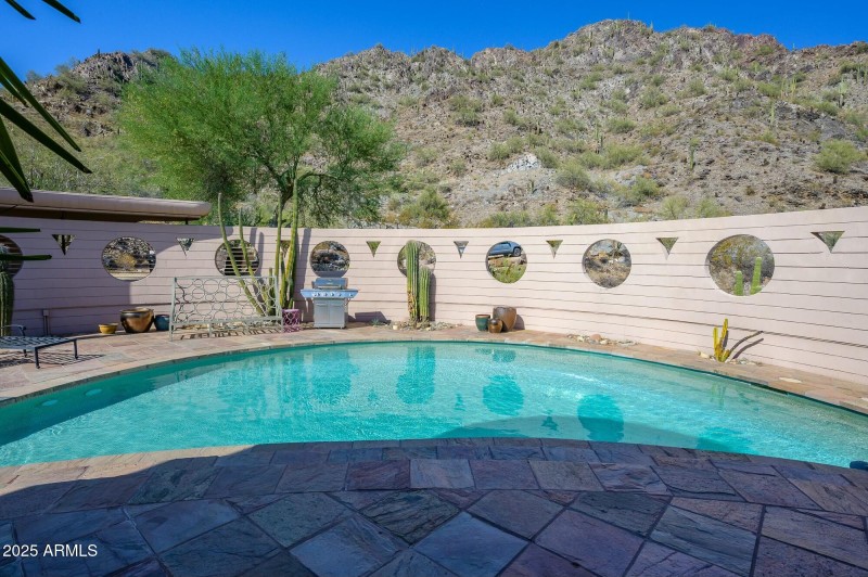 Mountain views from the pool
