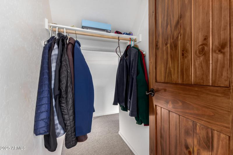 Downstairs Clothes closet