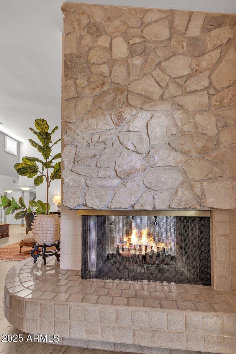 Dual Sided Fireplace