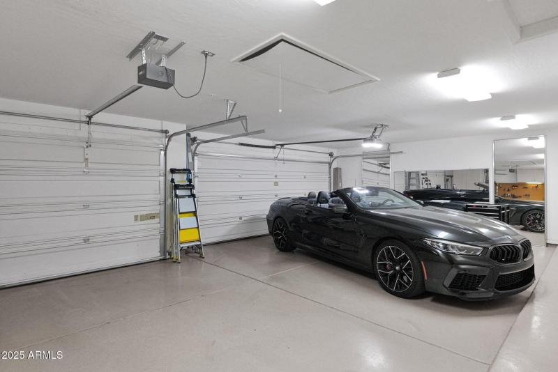 3 car garage with lots of storage