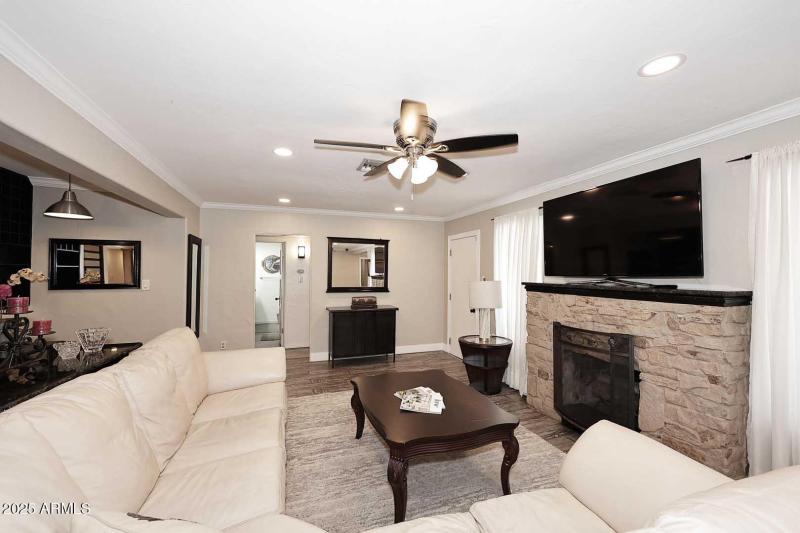 Living Room-Fireplace