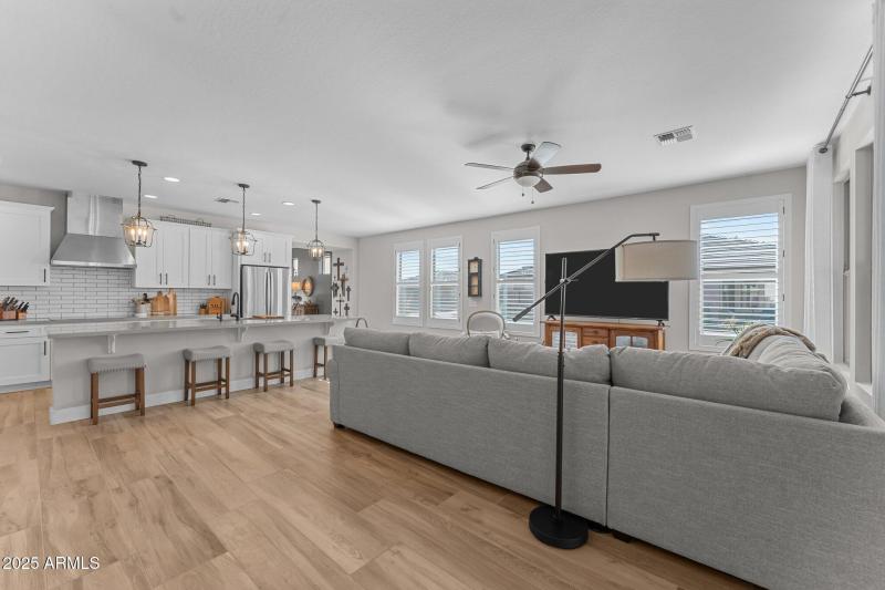 View from back slider