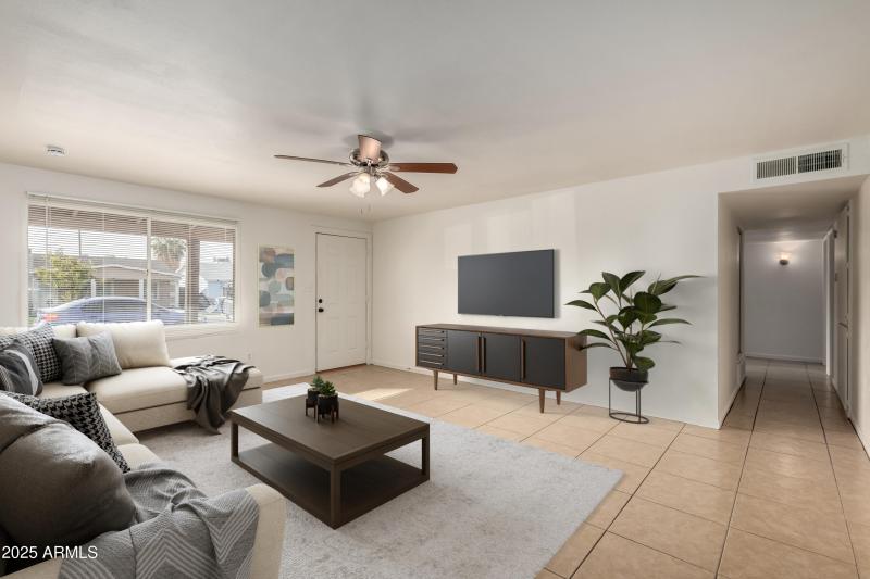 Living Room Virtual Staging