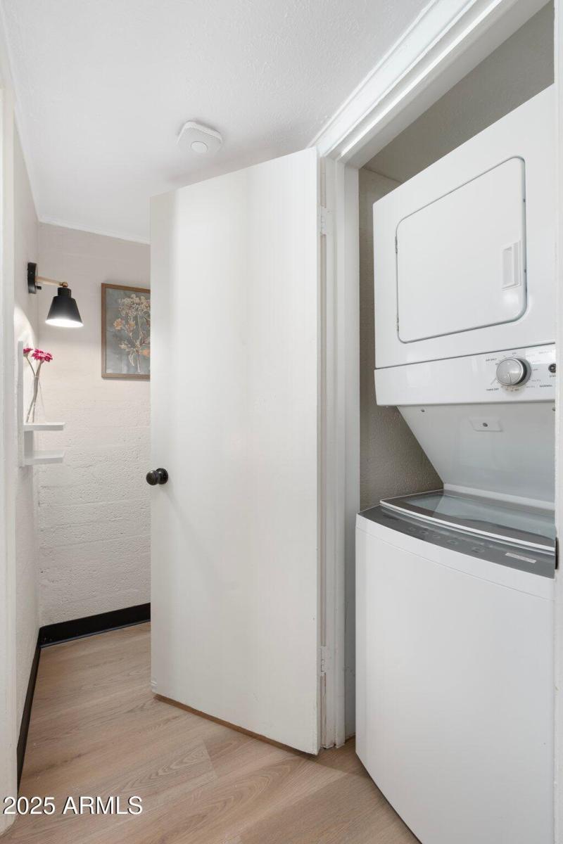 In-unit stackable laundry