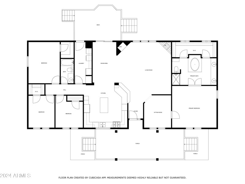 Timber Ridge Floor Plan w decks porch