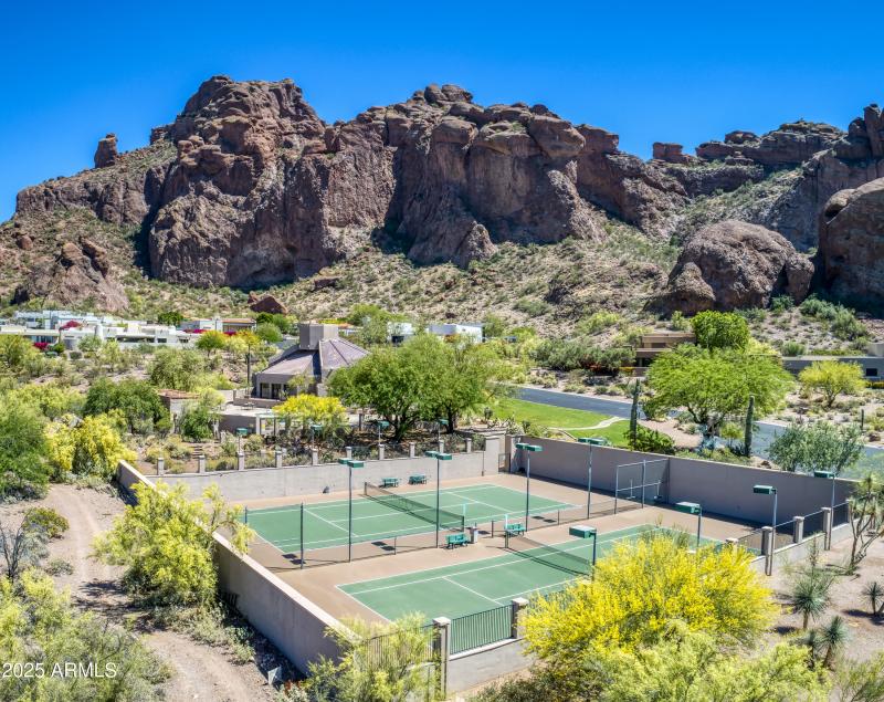 Aerial Tennis Courts