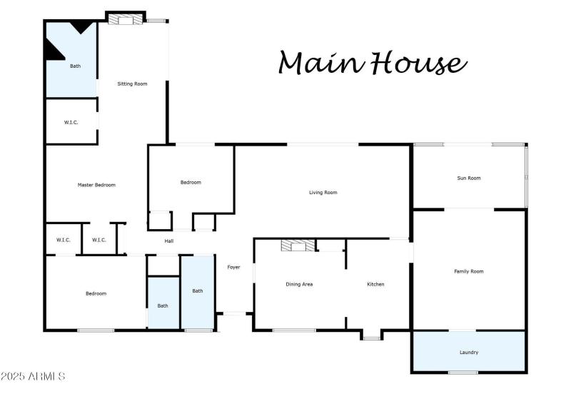 Floor plan for main house