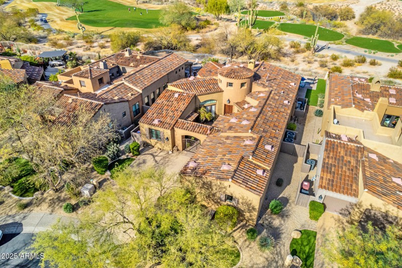 Aerial View with Golf Course