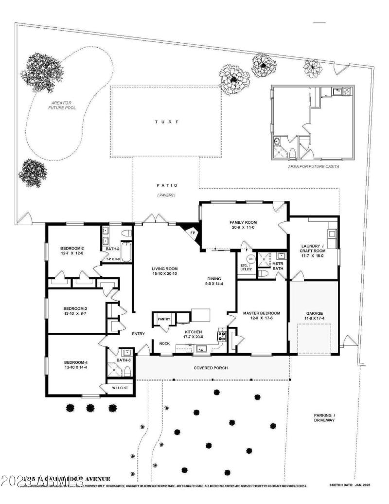 1215 E. Cambridge Ave - Floor Plan
